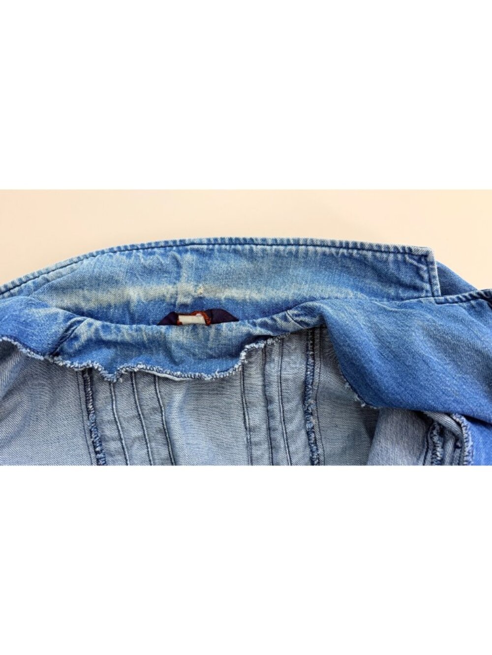Landlubber Vintage Denim Jacket With Button Front & Pockets USA Made Womens XS - Picture 5 of 16